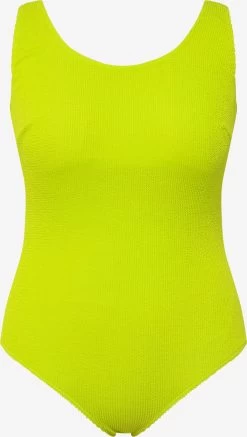 Ulla Popken Grote Cups Bustier Badpak Dames Limoen