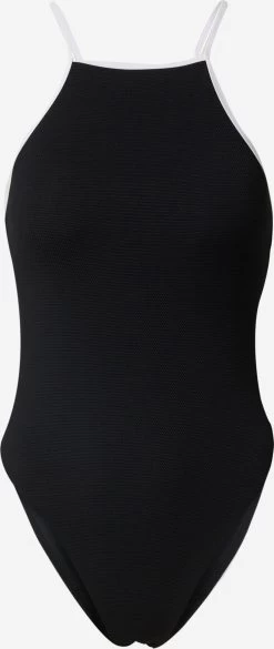 Badpakken Zonder Beugel Bustier Badpak Isa Dames Zwart / Wit