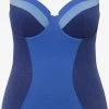 Ulla Popken Corrigerende Badpakken Shaping-badpak Dames Blauw / Navy / Lichtblauw 2 Ulla Popken Corrigerende Badpakken Shaping-badpak Dames Blauw / Navy / Lichtblauw -Bikini Verkoop 16b950ee65682be85a2010dce173a6f1
