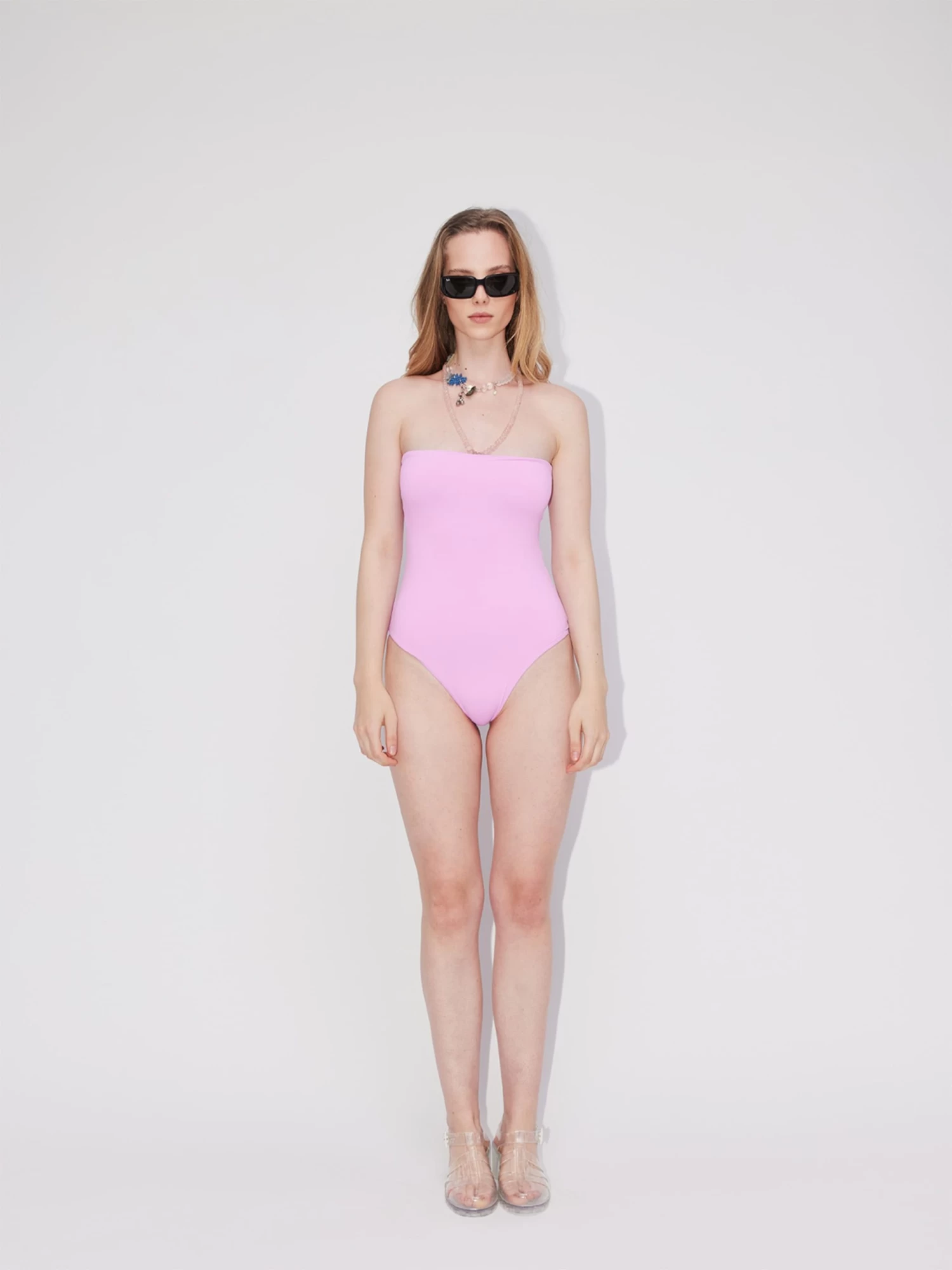 Bandeau Badpakken Bandeau Badpak Laia Dames Pink 7 Bandeau Badpakken Bandeau Badpak Laia Dames Pink - Afbeelding 5