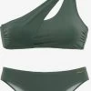 Bruno Banani Grote Cups Bustier Bikini Dames Olijfgroen