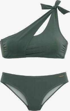 Bruno Banani Grote Cups Bustier Bikini Dames Olijfgroen