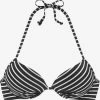 S.Oliver Push-up Bikini Tops Push-up Bikinitop Dames Zwart / Wit -Bikini Verkoop 26b9f2fc22d5c2812925cc5a88e3ae91