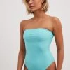 NA-KD Badpakken Zonder Beugel Bandeau Badpak Dames Lichtblauw -Bikini Verkoop 27f0ee6a1ab399ad754b97d2c9b348b1
