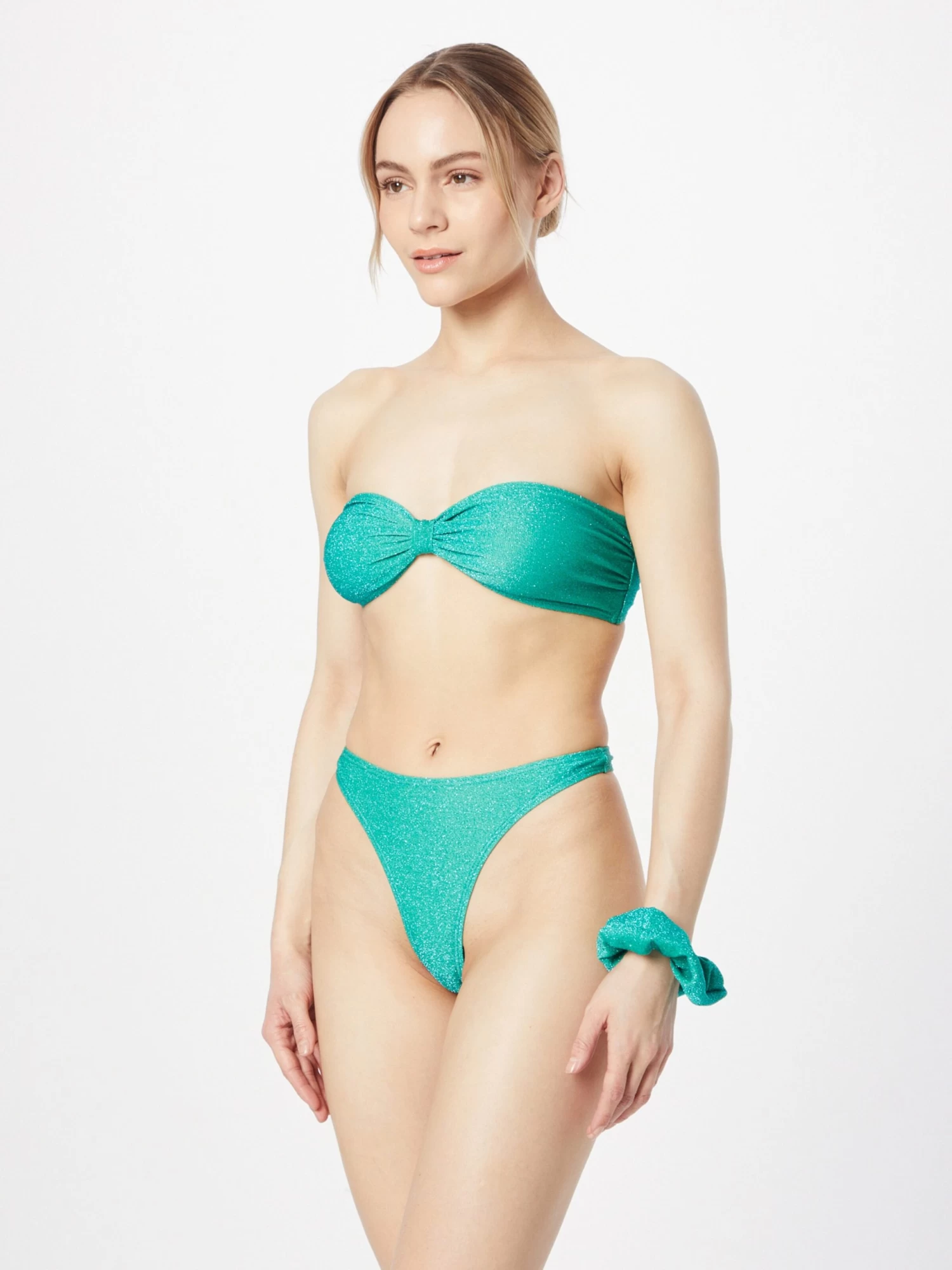 NASTY GAL Bandeau Bikinis Bandeau Bikini Dames Jade Groen 5 NASTY GAL Bandeau Bikinis Bandeau Bikini Dames Jade Groen - Afbeelding 3