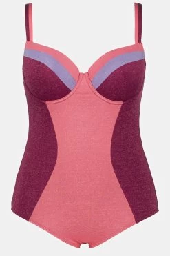 Ulla Popken Corrigerende Badpakken Shaping-badpak Dames Roze -Bikini Verkoop 2be2fe2b1fab1a7f7050eca59cc1206f