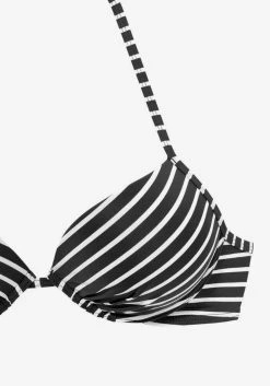 S.Oliver Push-up Bikini Tops Push-up Bikinitop Dames Zwart / Wit -Bikini Verkoop 2d49b349f6337d57c49d69e9a4fb76b6