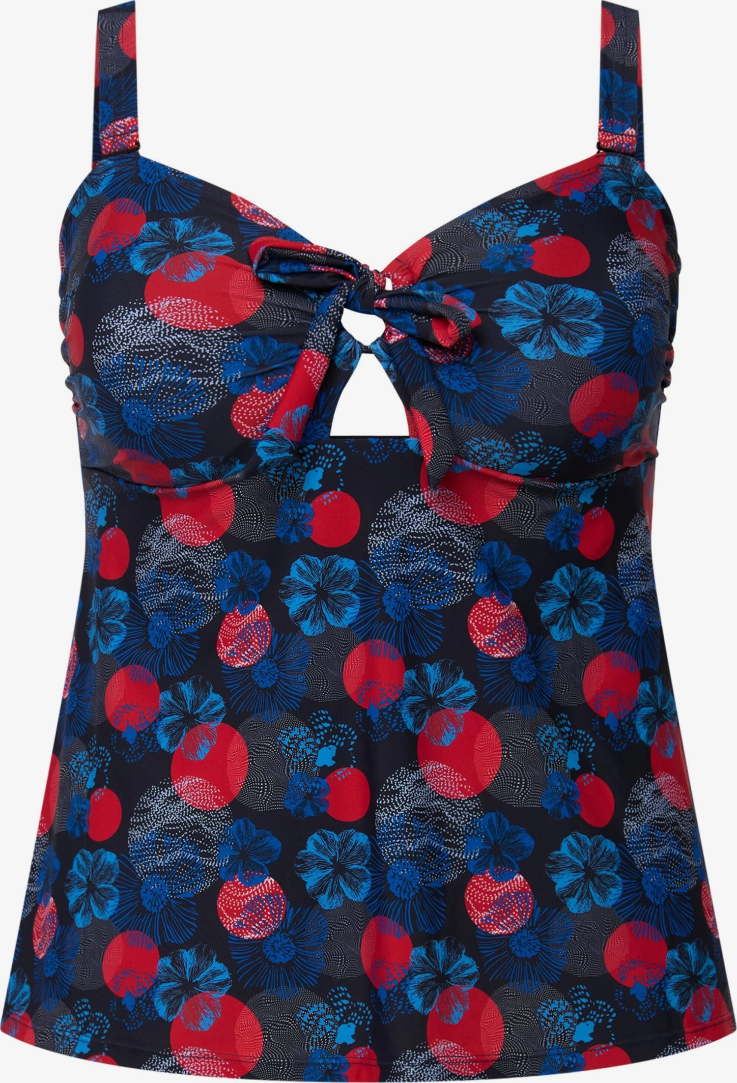 Ulla Popken Grote Cups Badpak Dames Blauw / Marine / Pastelblauw 4 Ulla Popken Grote Cups Badpak Dames Blauw / Marine / Pastelblauw - Afbeelding 2