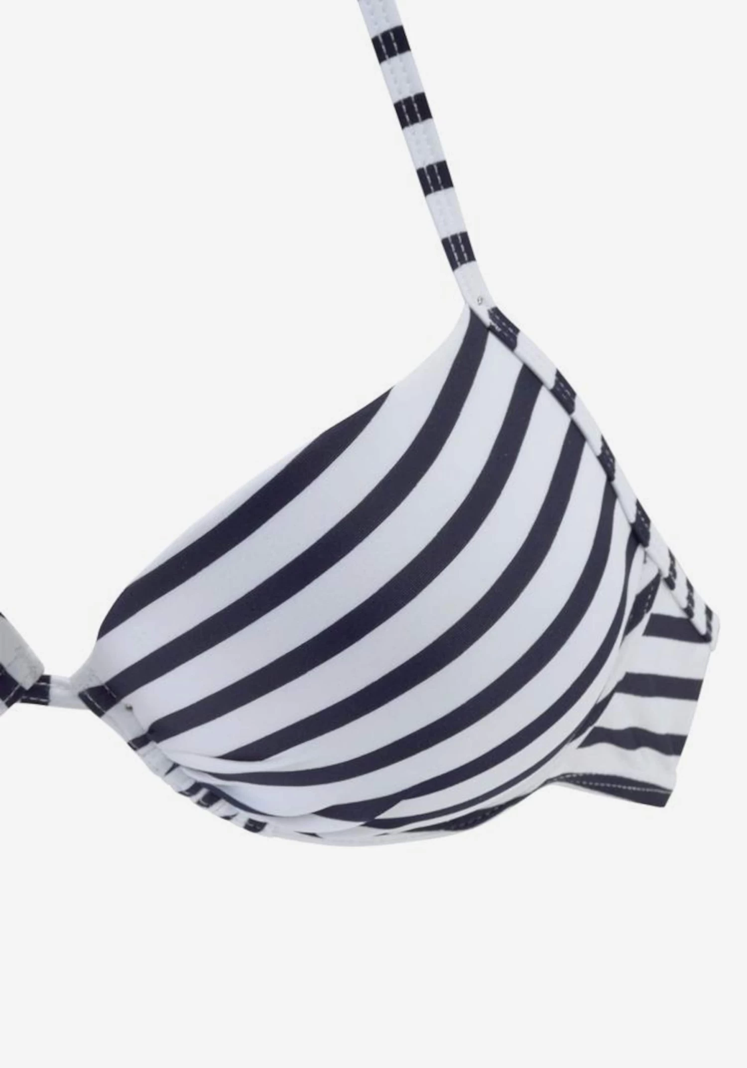 VENICE BEACH Bikini Tops Met Beugel Push-up Bikinitop Summer Dames Navy / Wit 5 VENICE BEACH Bikini Tops Met Beugel Push-up Bikinitop Summer Dames Navy / Wit - Afbeelding 3