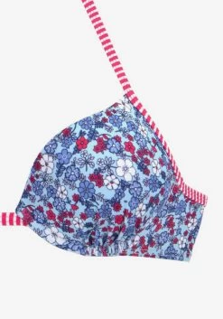 S.Oliver Bikini Tops Met Beugel Push-up Bikinitop Jill Dames Royal Blue/koningsblauw / Lichtblauw -Bikini Verkoop 2f49c8f4767dcb6e20d9546fb97b555c