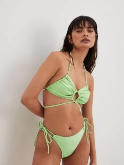 NA-KD Bandeau Bikini Tops Bandeau Bikinitop Dames Groen