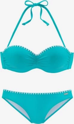 Buffalo Bandeau Bikinis Bandeau Bikini Dames Blauw
