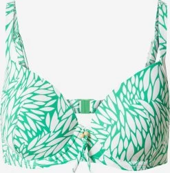 LingaDore Bikini Tops Met Beugel T-shirt Bh Bikinitop Dames Groen / Wit