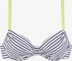 VENICE BEACH Bikini Tops Met Beugel T-shirt Bh Bikinitop Dames Zwart / Wit