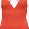 ONLY Badpakken Zonder Beugel Triangel Badpak Dames Oranjerood -Bikini Verkoop 45e258494f43057519866780dac17ab7