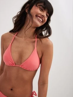 NA-KD Triangel Bikini Tops Triangel Bikinitop Dames Lichtroze