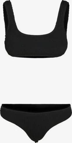 URBAN CLASSICS Bustier Bikinis Bustier Bikini Dames Zwart