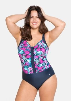 Sheego Grote Cups T-shirt Bh Badpak Dames Navy / Lichtblauw -Bikini Verkoop 49c65d77cab5e1bbbf9afc75caee9fb7