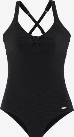 Sunseeker Badpakken Zonder Beugel T-shirt Bh Badpak Dames Zwart