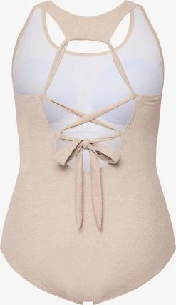 Ulla Popken Bandeau Badpakken Bandeau Badpak Dames Sand -Bikini Verkoop 4d69fba42cf6b466316274d210d2e15e