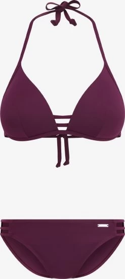 Bruno Banani Triangel Bikinis Triangel Bikini Dames Bordeaux