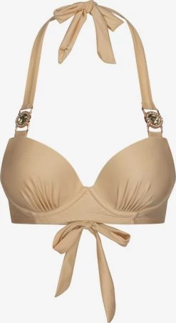 Bikini Tops Met Beugel Push-up Bikinitop Dames Champagne