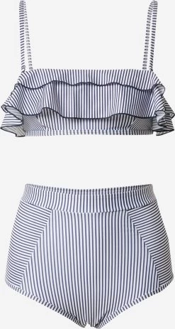 Bandeau Bikinis Bandeau Bikini Dames Nachtblauw