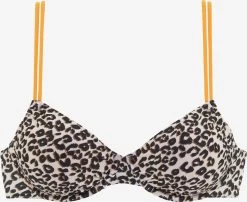 Buffalo Grote Cups T-shirt Bh Bikinitop Dames Cappuccino / Donkerbruin