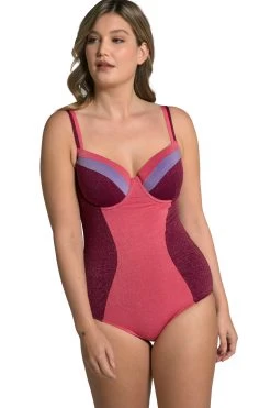 Ulla Popken Corrigerende Badpakken Shaping-badpak Dames Roze -Bikini Verkoop 5eed78dde8f0284e39426f0db9088845