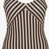 Vero Moda Grote Cups Triangel Badpak ANJU Dames Beige / Zwart