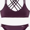 Bruno Banani Bustier Bikinis Bustier Bikini Dames Bordeaux