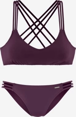 Bruno Banani Bustier Bikinis Bustier Bikini Dames Bordeaux