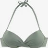 S.Oliver Push-up Bikini Tops Push-up Bikinitop Dames Olijfgroen -Bikini Verkoop 6905cb1d7d03bcb51c1db0343d443b9a