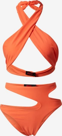 Grote Cups Bikini Dames Oranje