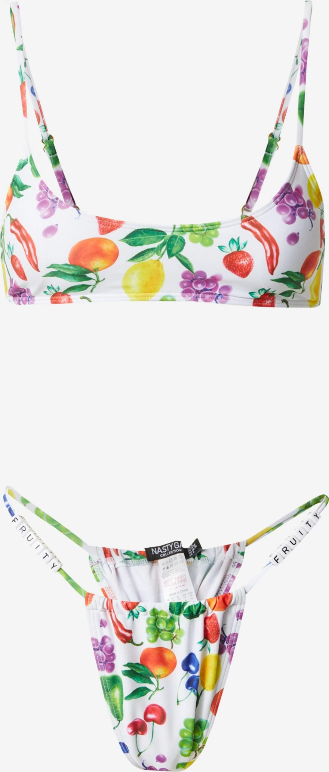 NASTY GAL Grote Cups Bustier Bikini Dames Wit 3 NASTY GAL Grote Cups Bustier Bikini Dames Wit