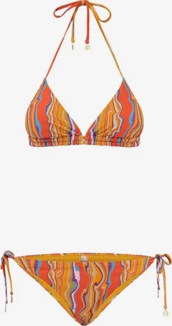 Shiwi Triangel Bikinis Triangel Bikini Dames Goudgeel / Donkeroranje