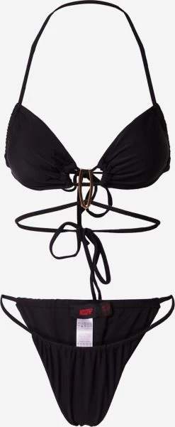 Grote Cups Bikini Dames Zwart