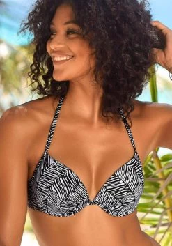 VENICE BEACH Push-up Bikini Tops Push-up Bikinitop Sugar Dames Zwart -Bikini Verkoop 77bd402995b492e106f89e2558807780