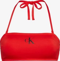 Calvin Klein Swimwear Bandeau Bikini Tops Bandeau Bikinitop Dames Lichtrood