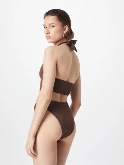 NASTY GAL Halter Badpakken Bustier Badpak Dames Bruin -Bikini Verkoop 7c1abb2ee391f45ccbdadae3a30fbb54
