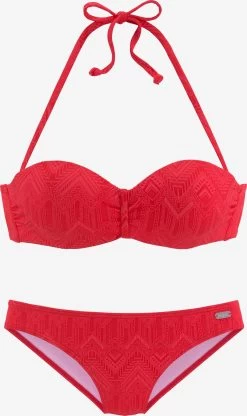 Buffalo Bandeau Bikinis Bandeau Bikini Dames Rood