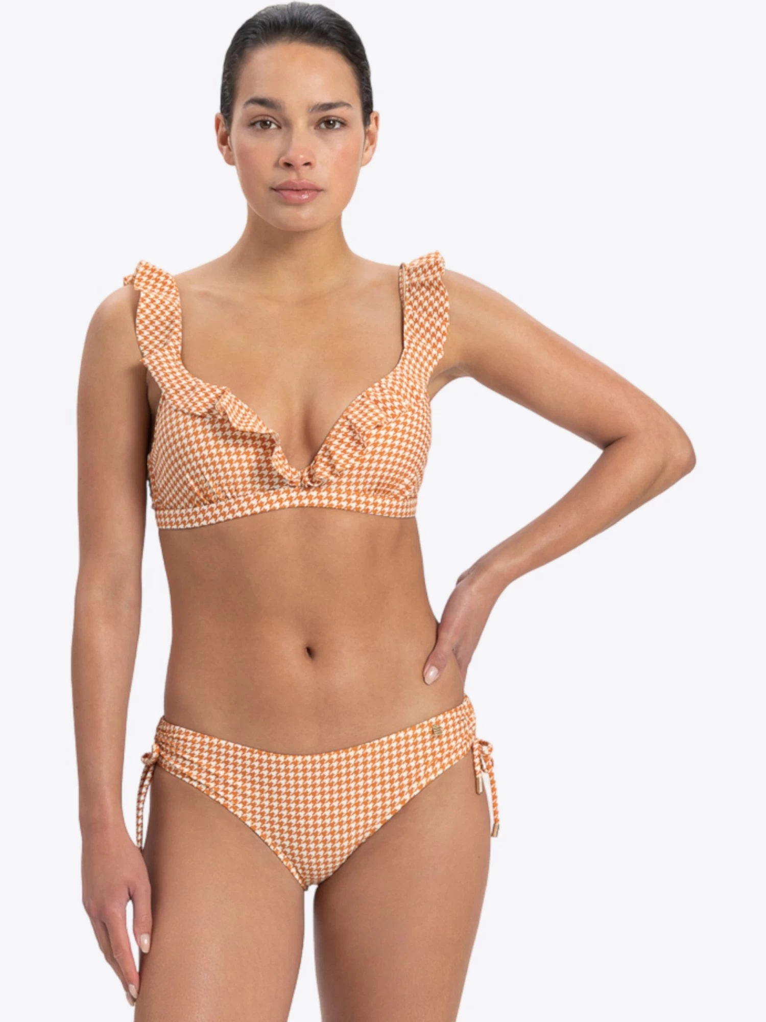 BEACHLIFE Grote Cups T-shirt Bh Bikinitop Dames Oranje 4 BEACHLIFE Grote Cups T-shirt Bh Bikinitop Dames Oranje - Afbeelding 2