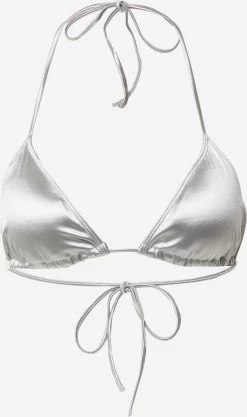 Monki Triangel Bikini Tops Triangel Bikinitop Dames Lichtgrijs