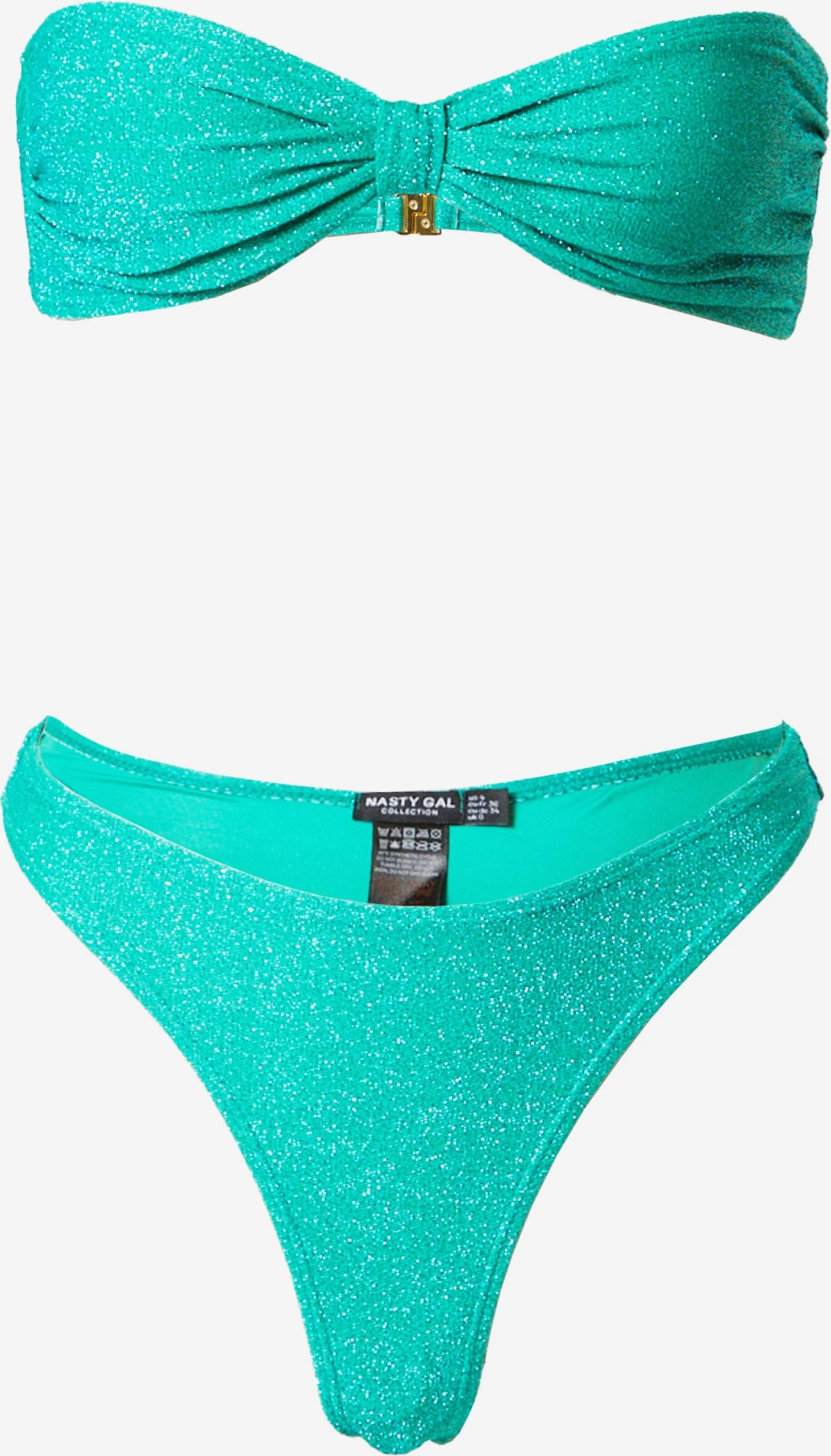 NASTY GAL Bandeau Bikinis Bandeau Bikini Dames Jade Groen 3 NASTY GAL Bandeau Bikinis Bandeau Bikini Dames Jade Groen