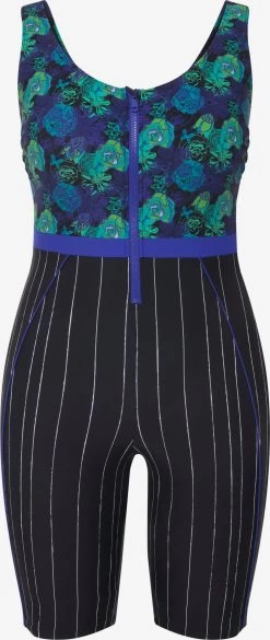 Ulla Popken Corrigerende Badpakken Bustier Shaping-badpak Dames Navy / Royal Blue/koningsblauw