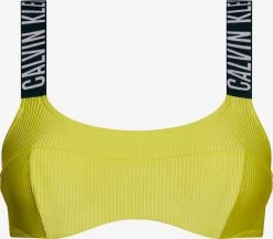 Calvin Klein Swimwear Bikini Tops Met Beugel Bustier Bikinitop Intense Power Dames Limoen