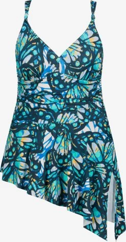 Ulla Popken Grote Cups Triangel Badpakjurk Dames Gemengde Kleuren