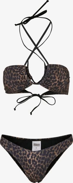 URBAN CLASSICS Grote Cups Bikini Dames Brokaat