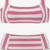 VENICE BEACH Bustier Bikinis Bustier Bikini Dames Pink / Wit -Bikini Verkoop 94e21c852227eee519e8b683432c8450