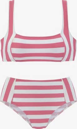VENICE BEACH Bustier Bikinis Bustier Bikini Dames Pink / Wit